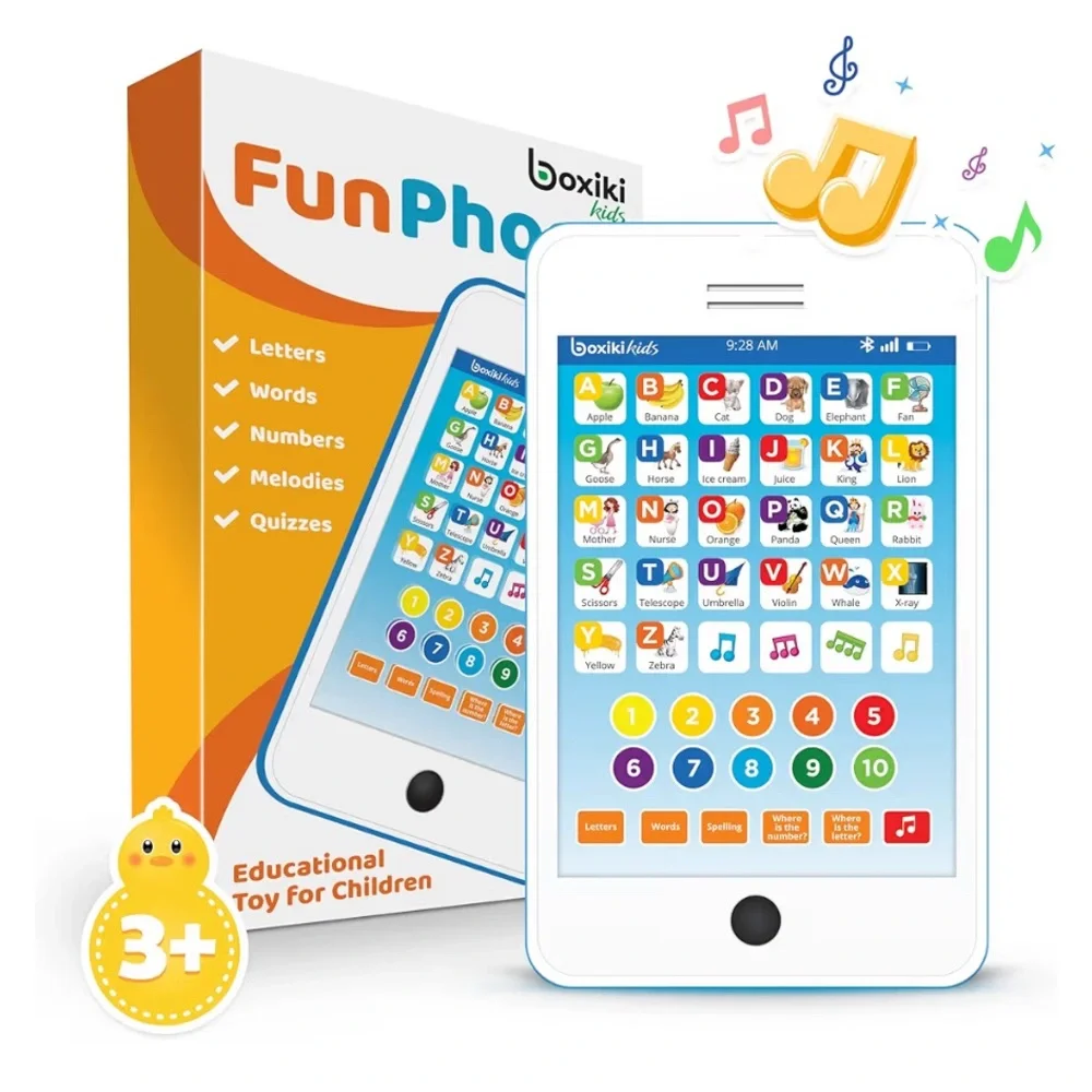 NWT-6-in-1 Kids Phone Toy: Educational Toys for Toddlers 1-3, Learning Tablet
